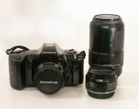 Olympus OM101+50mm+28mm+70-210